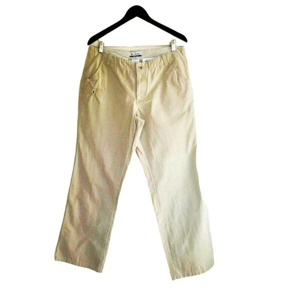 Columbia Womens Pants Khaki 12L Straight Leg Active Outdoor - Picture 1 of 7
